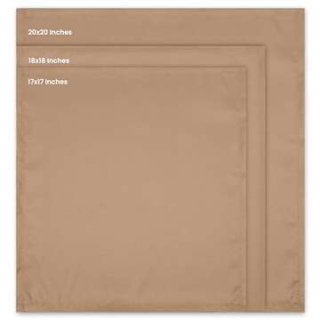 Utopia Home 24 Pack Cloth Napkins - Elegant 17x17" Polyester for Dinners