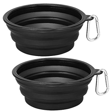 Kytely Collapsible Dog Bowls 2 Pack for Travel & Outdoor