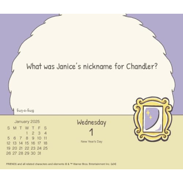 2025 Friends Day-at-a-Time Box Calendar for Fans