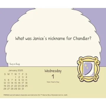 2025 Friends Day-at-a-Time Box Calendar for Fans