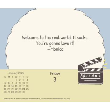 2025 Friends Day-at-a-Time Box Calendar for Fans