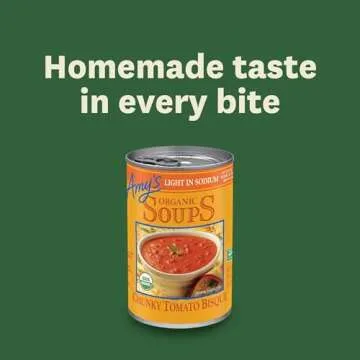 Amy’s Organic Tomato Bisque Soup, Gluten Free, Light Sodium