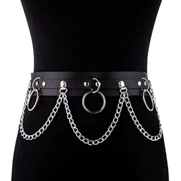 Stylish LOREMOW Leather Waist Chain Set for Women
