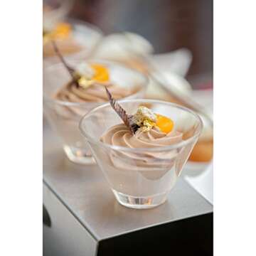 D&V Tasterz Stemless Martini Glasses Set of 6 - Elegant and Dishwasher Safe