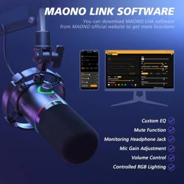 MAONO Dynamic Microphone Kit for Streaming & Gaming