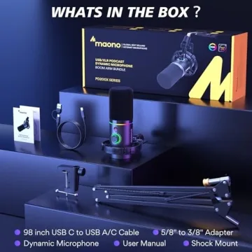 MAONO Dynamic Microphone Kit for Streaming & Gaming