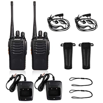 Pxton Walkie Talkies Long Range Rechargeable Two-Way Radios