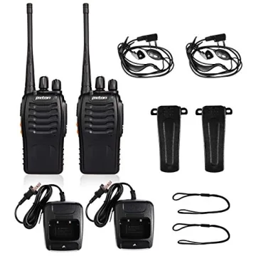 Pxton Walkie Talkies Long Range Rechargeable Two-Way Radios