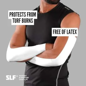 SLEEFS Turf Tape (White) - Perfect Football Arm Tape / Extra Wide Athletic Tape - Flexible, Waterpro...
