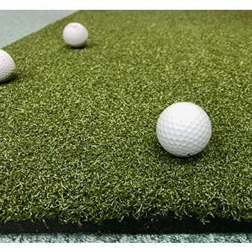 Duffer 5x5 Golf Practice Mat Indoor Outdoor Heavy Duty Use Nylon Turf Commercial Pad Mat for Chipping and Driving at Home is Our Standard Driving Range Mat Quality 5x5 Hit All Your Clubs