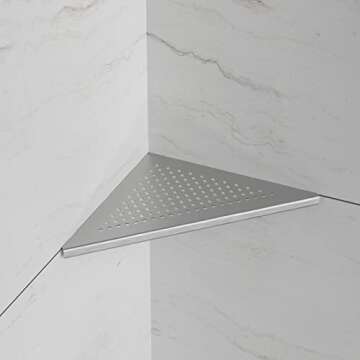 Neodrain 12 Inch Brushed Corner Wall Shelf, Floating Corner Shelves for Wall, 304 Stainless Steel Wa...