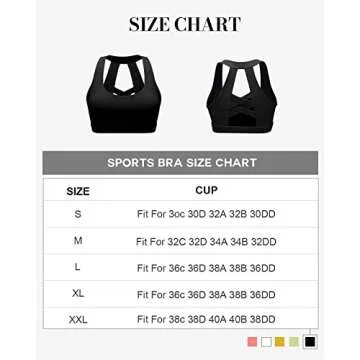Women's Crisscross Workout Sports Bra for Comfort