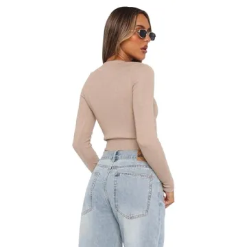 Stylish Purple Pocket Cardigan Sweater for Women