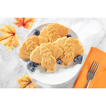 Thanksgiving Turkey Mini Waffle Maker for Fun Holiday Treats