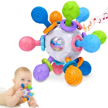 Tonberless Baby Multi-Sensory Teething Toy - 12 Chew Points for Effective Relief