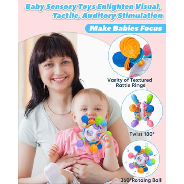 Tonberless Multi-Sensory Baby Teething Toy for 0-12 Months