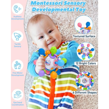 Tonberless Multi-Sensory Baby Teething Toy for 0-12 Months