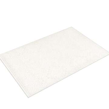 Livabliss Ivor Outdoor Textured Area Rug,5'3" x 7'3",Cream