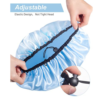 Auban Shower Cap: Adjustable & Waterproof for All Hair Types