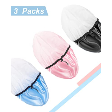 Auban Shower Cap: Adjustable & Waterproof for All Hair Types