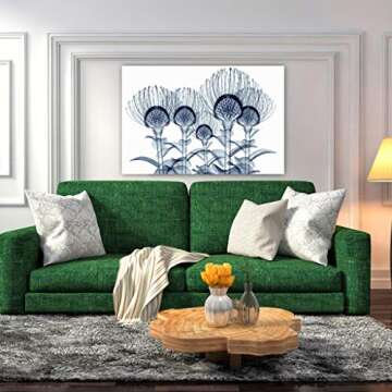 Empire Art Direct Frameless Glass Wall Art 32" Nodding Pincushions