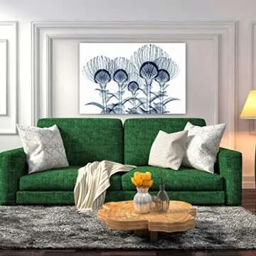 Empire Art Direct Frameless Glass Wall Art 32" Nodding Pincushions