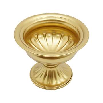 Gold Mini Metal Vases for Wedding Centerpieces 10 Pcs