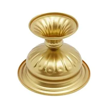 Gold Mini Metal Vases for Wedding Centerpieces 10 Pcs