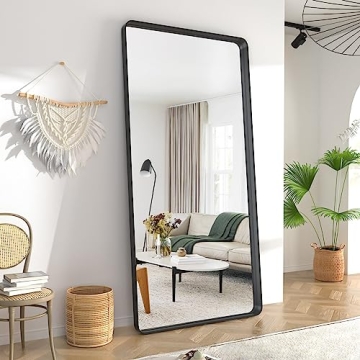 Koonmi Full Length Mirror 24x71 Stylish Black Frame