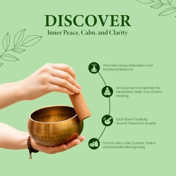 Wonders Tibetan Singing Bowl Set for Meditation and Healing