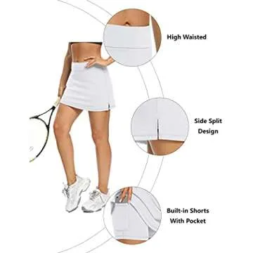 LouKeith Women's Tennis Skirts - Activewear with Pockets