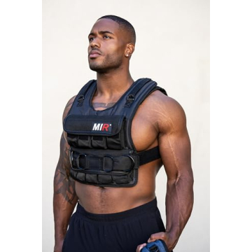 MIR Adjustable Weighted Vest 20 lb for Enhanced Fitness