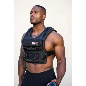 MIR Adjustable Weighted Vest 20 lb for Enhanced Fitness