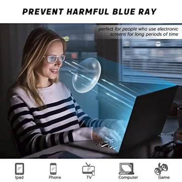 JEERO Blue Light Blocking Glasses for All Day Comfort