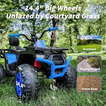 Hikiddo Kids ATV 24V 4WD Ride On Toy - 2-Seater Adventure