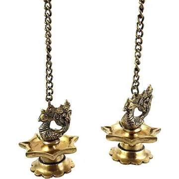 NOBILITY Peacock Diya - Elegant Traditional Lighting