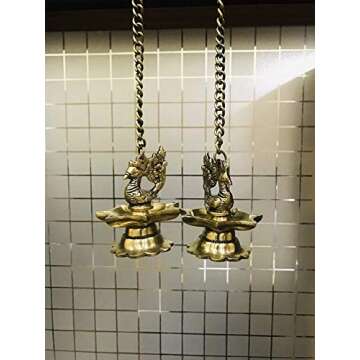 NOBILITY Peacock Diya - Elegant Traditional Lighting