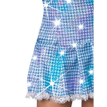 Secret Wishes Women's Wizard of Oz Dorothy Sparkle Costume Dress, X-Small