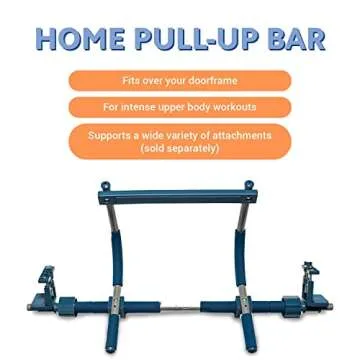 Gym1 Pull Up Bar for Doorway, Supports Up to 300 lbs, Heavy-Duty Chin Up Bar for Door Frame, No Screws Installation for Upper Body Fitness Workout at Home Gym, Made from Professional-Grade Steel