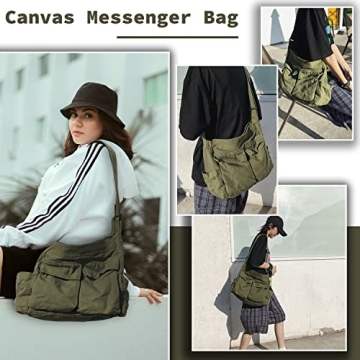 Stylish Canvas Messenger Bag for Casual Use