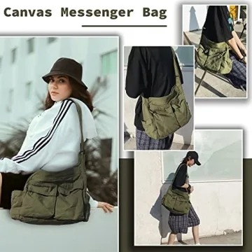 Stylish Canvas Messenger Bag for Casual Use