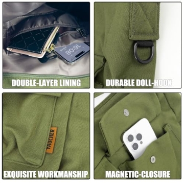 Stylish Canvas Messenger Bag for Casual Use