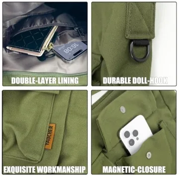 Stylish Canvas Messenger Bag for Casual Use