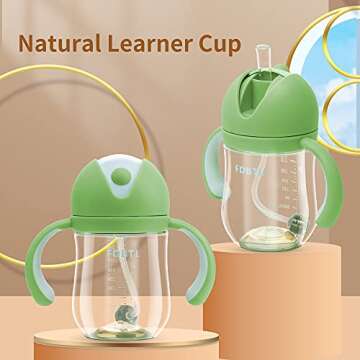 FDBTL Baby Soft Spout Sippy Cups for Toddlers and Infants