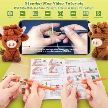 Highland Cow Crochet Kit - Fun Crafting for Everyone