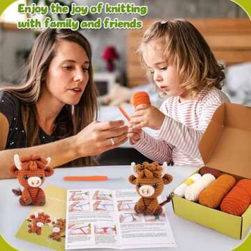 Highland Cow Crochet Kit - Fun Crafting for Everyone