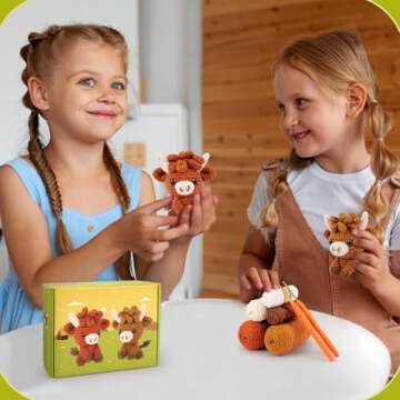 Highland Cow Crochet Kit - Fun Crafting for Everyone