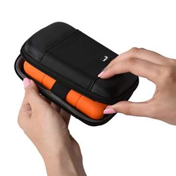 LaCie Rugged Raid Pro USB-C 4TB Portable Hard Drive with Hard Drive Case (STGW4000800)