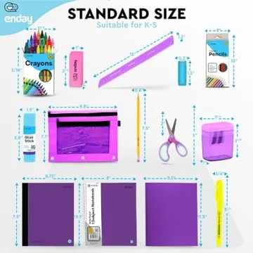 Back to School Supplies Kit for Kids K-5, 71 Piece Set