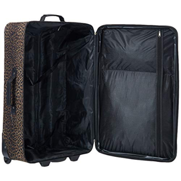 Rockland Jungle Leopard Softside Luggage Set - 4 Pieces